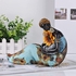 Generic Resin African Woman Female Mother Son Statue Art Sculpture Retro Figurines