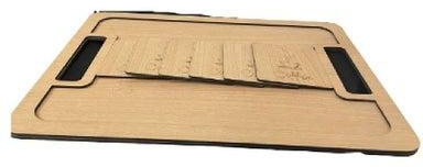 Rack Wooden Rectangular Serving Tray with 6 Coasters