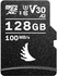 Angelbird AV PRO microSDXC Card 128GB, UHS-I A2 / V30 / U3 / Class 10, Read:100 MB/s Write:90 MB/s 4k