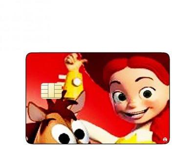 PRINTED BANK CARD STICKER Animation Jesse And Bullseye From Toy Story By Disney