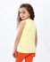 Diadora Girls Cotton Sleevless T-Shirt - Yellow