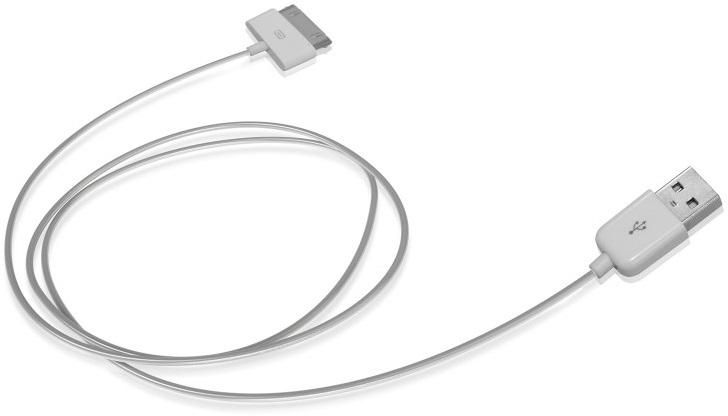 SBS Docking Charging and Data Cable, 1 Meter - White