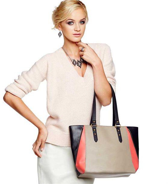 Avon PVC Bag For Women , Beige - Shoulder Bag