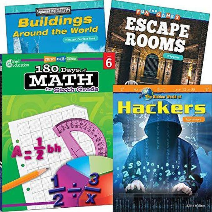 Learn-at-Home: Explore Math Bundle Grade 6: 4-Book Set ,Ed. :1 ,Vol. :4