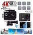Generic 4K Ultra HD 12MP WiFi Waterproof Action Camera 2" Screen