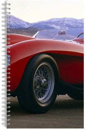 A5 Printed Spiral Bound Notebook Red/Black/White