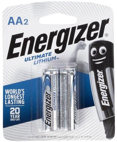 Energizer AA2 Ultimate Lithium Batteries - 2 Batteries