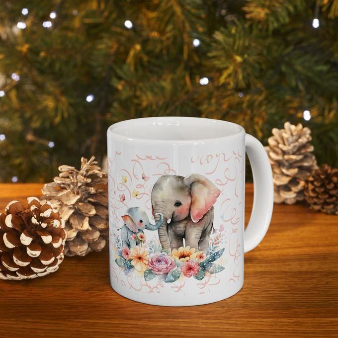 Elephants Mothers Day Printed Mug