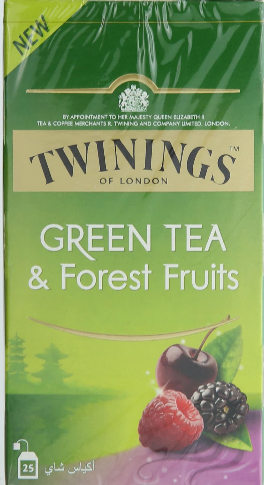 تويننغز شاي أخضر وفواكه الغابة 1.5 جرام × 25 كيس
