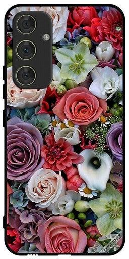 Protective Case Cover For Samsung Galaxy A54 Roses & Leaves Pattern