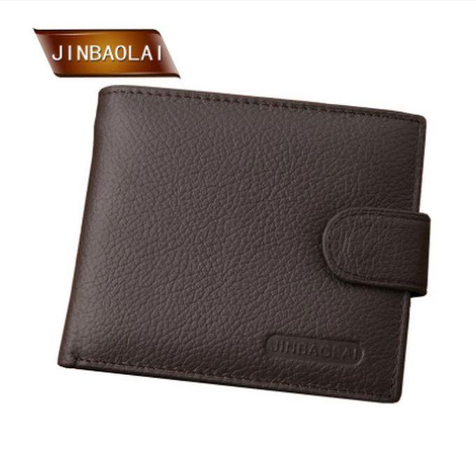 Men Classy Pure Leather Skin Quality Men's Wallet-Brown