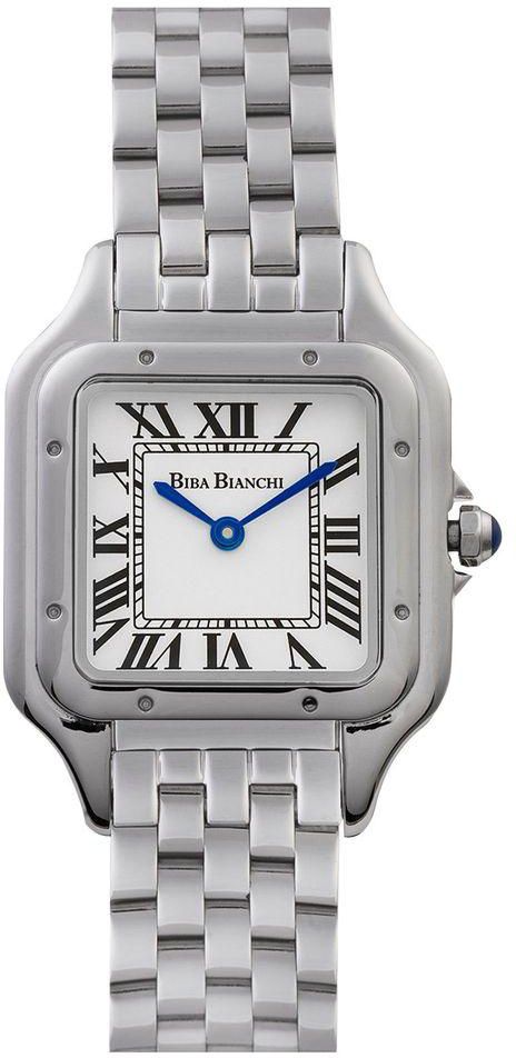 Biba Bianchi Women's Watch Silver Tone White Dial & Stainless Steel Band - BB-W22273671