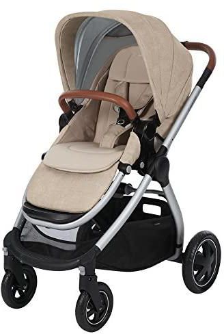 Maxi-Cosi Adorra Baby Pushchair, Comfortable and Lightweight Stroller with Huge Shopping Basket, Suitable from Birth, 0 Months - 3.5 Years, 0-15 kg, Nomad Sand