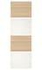 MEHAMN 4 ألواح لهيكل باب إنزلاقي, مظهر سنديان مصبوغ أبيض/أبيض, ‎75x236 سم‏ - IKEA