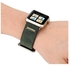 سوار ساعة يد من الجلد الطبيعي بتصميم كلاسيكي على شكل حرف X لساعة يد أبل ووتش سيريز 3/2/1 مقاس 38 مم أخضر