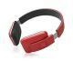 Old Shark Over Ear Wireless Headsets Stretch Earphones Breathable Leather Earpad with Mic Red
