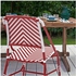 VASSHOLMEN Chair, in/outdoor - red/white