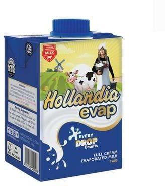 Hollandia Evaporated Full Cream Milk - 190g X 12