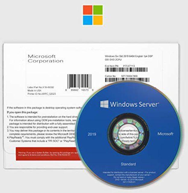 Microsoft Windows Server Standard 2019 64Bit ENG 16 CORE