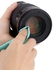 4-Piece Camera Lens Cleaning Cloth Set 10x12x0.5cm Blue
