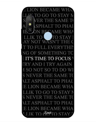 Protective Case Cover For Xiaomi Redmi Note 6 Pro Time To Focus