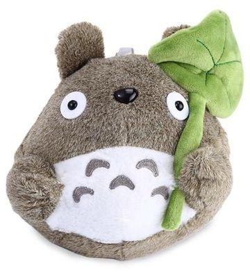 Generic My Neighbor Totoro 8 Inch Plush Doll With Big Leaf Stuffed Cartoon Toy - Gray