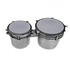 Aluminum Bongos Bongo Drums Percussion Instrument With 6” & 7” Plastic Heads