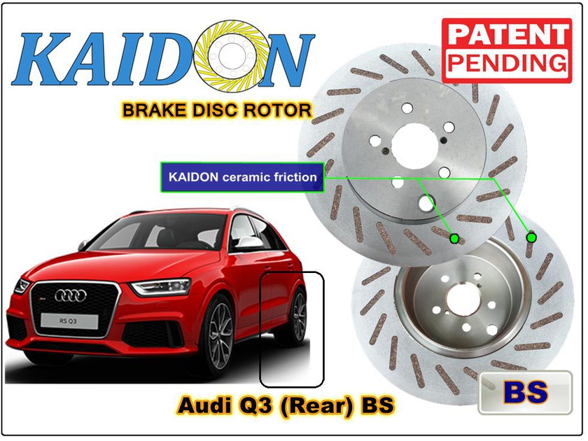 Kaidon-brake AUDI Q3 Disc Brake Rotor (REAR) type "BS" spec
