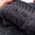 Fashion Men Winter Hat Scarf Set Male Fleece Knitted Cap With Neck Warmer Balaclava