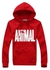 Fashion Men Movement Hooded Sweater - Red