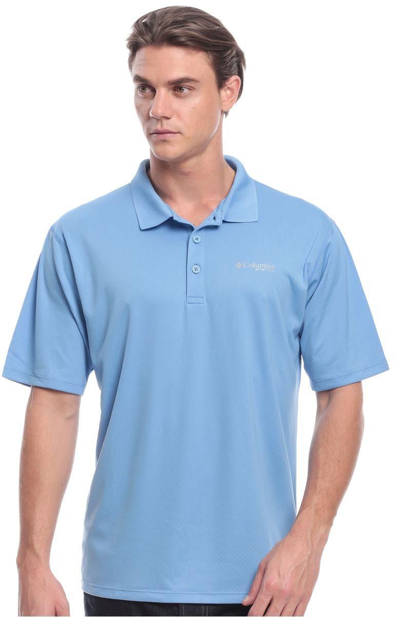 Columbia CLFM6129-450 Polo Shirt for Men - Light Blue