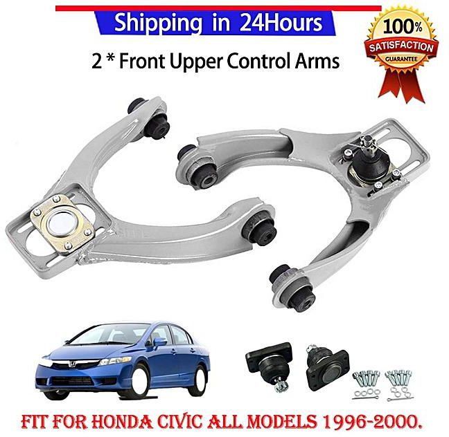 Silver Powder Coated Ajustable Front Upper A-Arm Camber Kit For 96-00 CIVIC EK