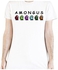 Among Us Printed Short Sleeves T-Shirt White/Black/Green