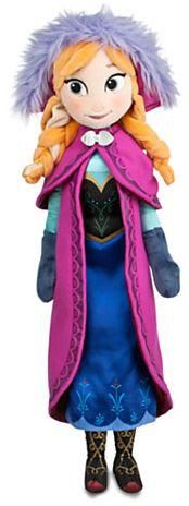 Disney Frozen Anna Plush Doll, 16 Inch, Blue [PDP1400222]