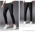 New Black Men's Trousers For Spring And Summer, 2018-Black