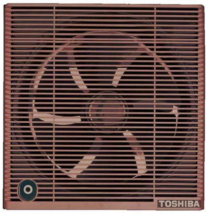 Toshiba VRH30S1N Bathroom Ventilating Fan 30 cm, Privacy Grid - Brown
