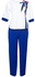 Angel Fashion Suit Trouser 3/4 Sleeved-blue And White
