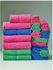 VÅGSJÖN Bath towel - bright pink 70x140 cm