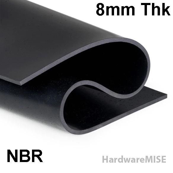 NBR Rubber Sheet Nitrile Buna-N Black Rubber Sheet 8mm Thick 1.2m Width