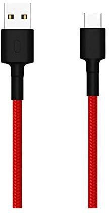 Xiaomi Mi Usb-C To Usb-C Cable [5A/100W] [Sync] [Fast Charge] Flexible [480Mbps] - For Smartphones/Powerbanks/Dji/Gps/Dvr/Gopro/Computers - Braided Made Of Tpe - 1M/3Ft - Red