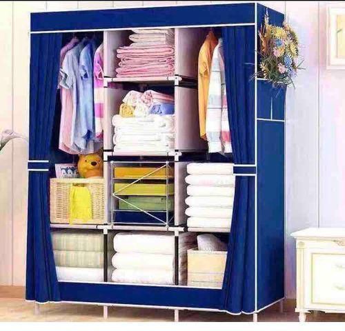 Generic Portable Wardrobe - 3 Columns - Navy-Blue price from jumia in ...