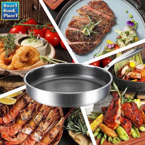 Stainless Steel Large Induction Deep Frying Non Stick Pans Sauce Pans