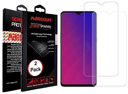 Margoun 2-Pack Clear Anti-Scratch Glass Screeen Protector for Oppo F9, 6.3inches