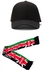 Fashion Mens And Womens Kenya Scarf With Black Cap