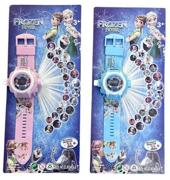 Fashion Projector Watch Frozen Fever Digital Light 24 Images For Kids Boys & Girls Gift