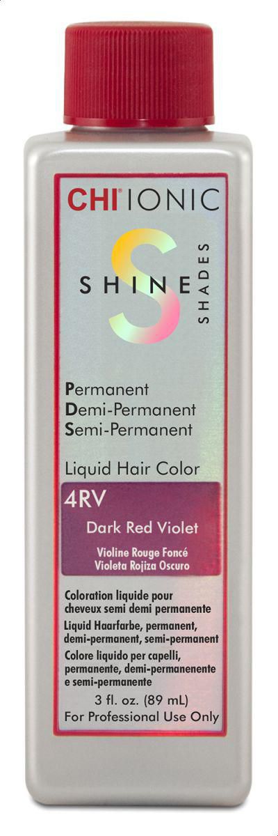 Chi Ionic Shine Liquid Hair Color 4rv Dark Red Violet 89