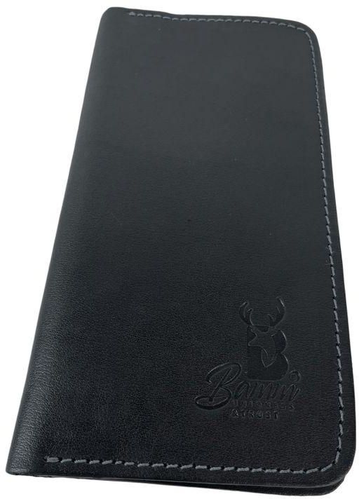 Bamm Passport & Mobile And Cards Wallet Natural Leather Black