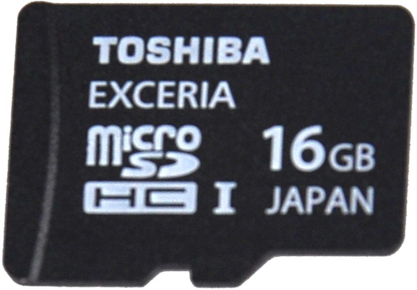 ذاكرة خارجية مايكرو اتش سي كلاس 10 الأسرع Toshiba Exceria Micro SD HC 16 GB C10 Memory