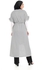 Kady Long Short Sleeves Striped Dress - White & Black