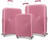 American Tourister, Curio, Set Of 3Pc Luggage Trolley Case, Size 22/27/31 Inch, Peach Blossom